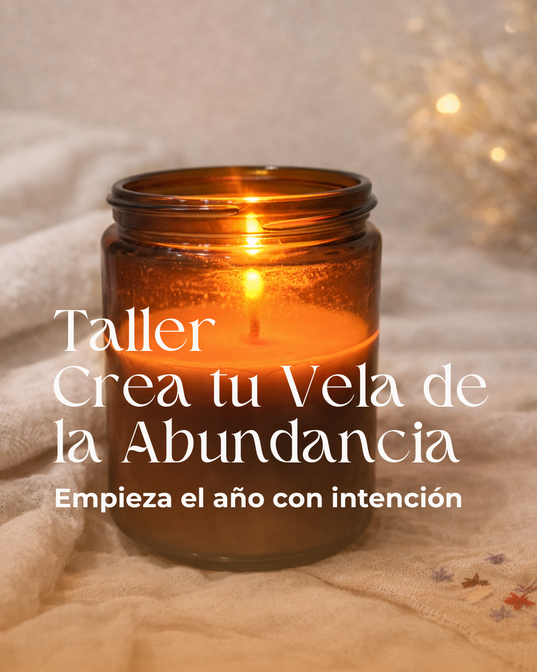 Taller Crea tu vela de la Abundancia