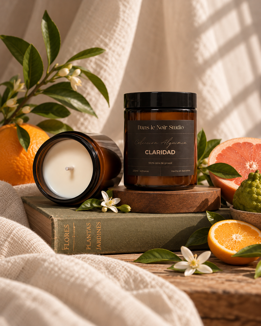 Claridad | Vela aromática de naranja, pomelo y bergamota