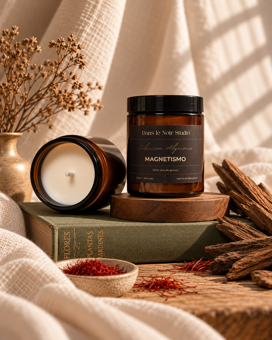 Magnetismo | Vela aromática de vainilla, azafrán y oud