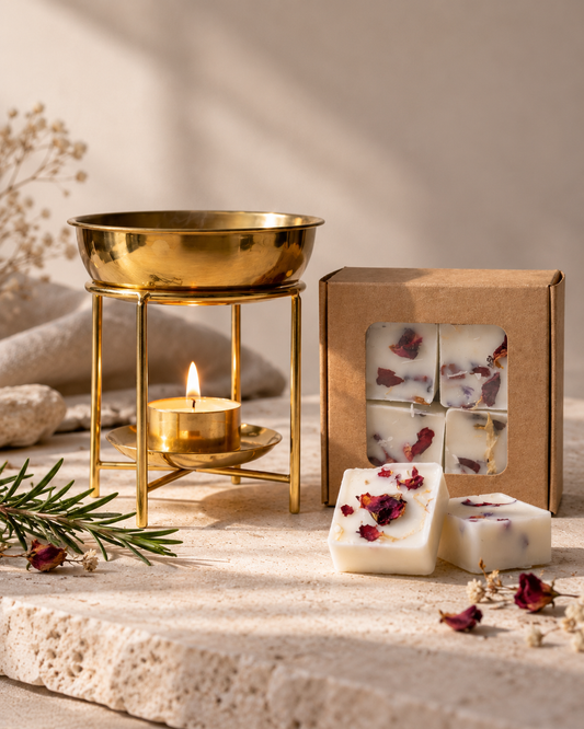Pack Quemador + Wax Melts Marea (Salvia y sal marina)